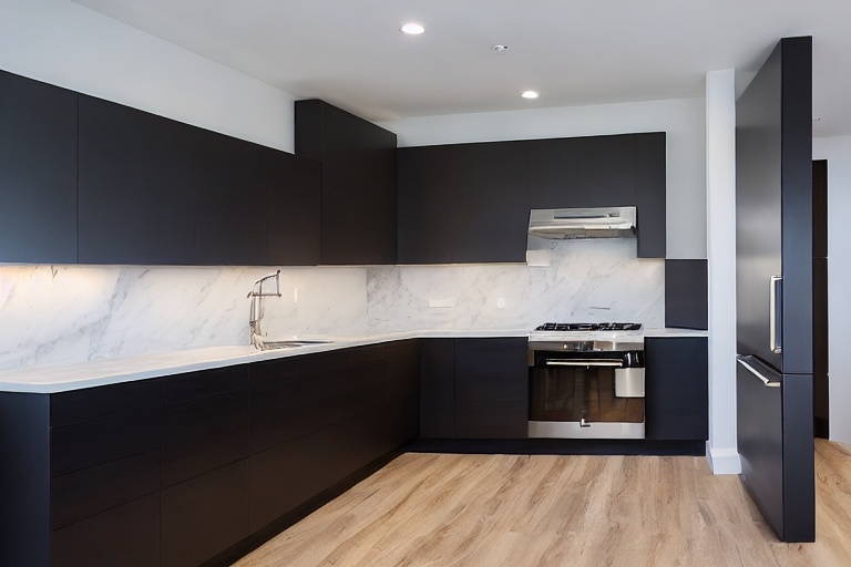 Intrahome Vertex Elegance 3 χρώμα Μαύρο Ματ Πάνω & Δρυς Κάτω έπιπλα κουζίνας 10 Μέτρα συνολικα τρέχον μέτρα Intrahome-65650539