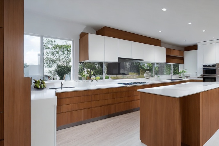 Intrahome Opal Elegance 3 χρώμα Λευκό Λακέ Πάνω & Δρυς Κάτω έπιπλα κουζίνας 10 Μέτρα συνολικα τρέχον μέτρα Intrahome-65650499