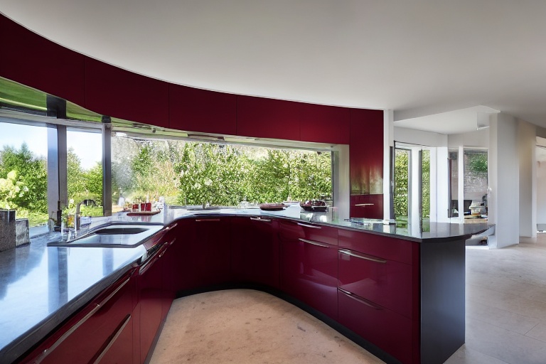 Intrahome Onyx Home 3 χρώμα Λακέ Μπορντό έπιπλα κουζίνας 10 Μέτρα συνολικα τρέχον μέτρα Intrahome-65650487