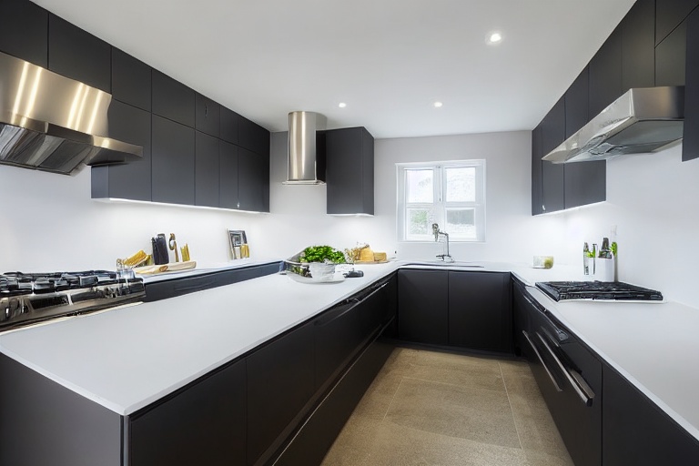Intrahome Onyx Modern 3 χρώμα Λευκό Ματ Πάνω & Ανθρακί Κάτω έπιπλα κουζίνας 10 Μέτρα συνολικα τρέχον μέτρα Intrahome-65650484
