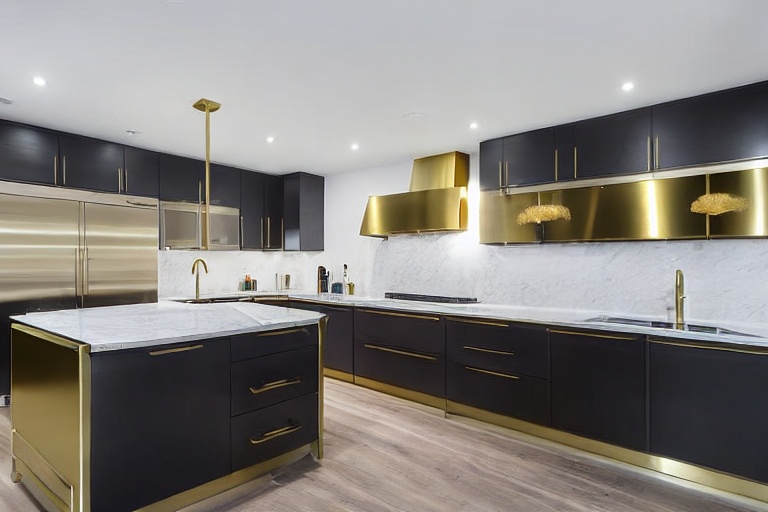 Intrahome Pearl Classic 3 χρώμα Βουρτσιστός Ορείχαλκος έπιπλα κουζίνας 10 Μέτρα συνολικα τρέχον μέτρα Intrahome-65650465