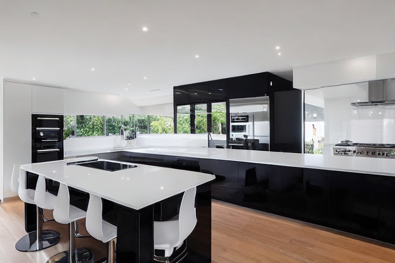 Intrahome Pearl Signature 3 χρώμα Λακέ Μαύρο Γυαλιστερό έπιπλα κουζίνας 10 Μέτρα συνολικα τρέχον μέτρα Intrahome-65650462