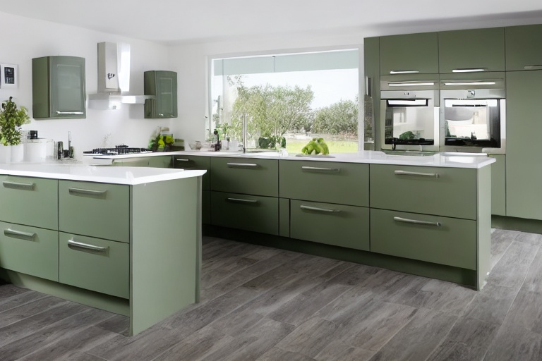 Intrahome Verona One 4 χρώμα Λακέ Σάλβια έπιπλα κουζίνας 10 Μέτρα συνολικα τρέχον μέτρα Intrahome-65650435