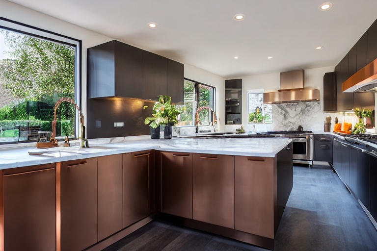 Intrahome Milano Smart 4 χρώμα Βουρτσιστό Χάλκινο έπιπλα κουζίνας 10 Μέτρα συνολικα τρέχον μέτρα Intrahome-65650416