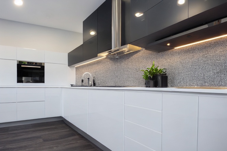 Intrahome Torino Max 4 χρώμα Λευκό Ματ Πάνω & Ανθρακί Κάτω έπιπλα κουζίνας 10 Μέτρα συνολικα τρέχον μέτρα Intrahome-65650410