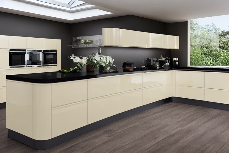 Intrahome Torino Design 4 χρώμα Λακέ Κρεμ Γυαλιστερό έπιπλα κουζίνας 10 Μέτρα συνολικα τρέχον μέτρα Intrahome-65650408