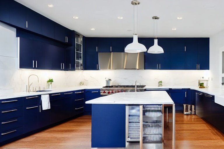 Intrahome Torino Elegance 4 χρώμα Νησί Μπλε & Λευκό Περίμετρος έπιπλα κουζίνας 10 Μέτρα συνολικα τρέχον μέτρα Intrahome-65650399