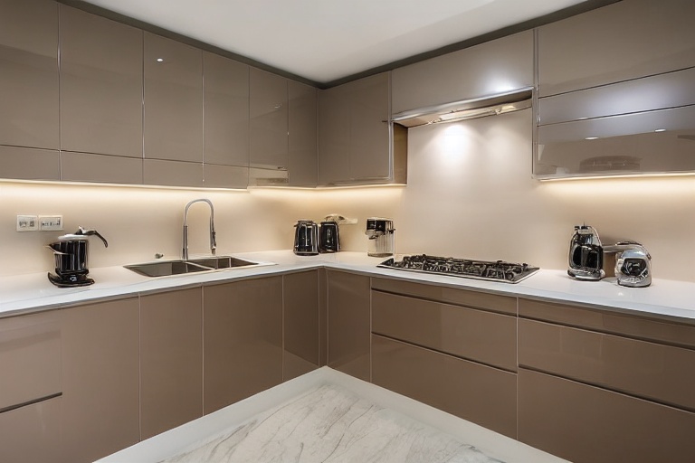 Intrahome Siena Prime 4 χρώμα Λακέ Μπεζ Ανοιχτό έπιπλα κουζίνας 10 Μέτρα συνολικα τρέχον μέτρα Intrahome-65650392