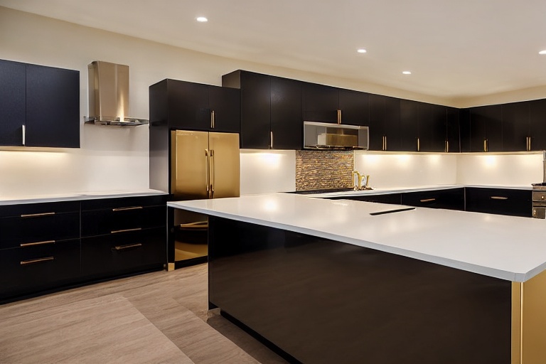 Intrahome Modena Prime 4 χρώμα Γυαλιστερό Χρυσό έπιπλα κουζίνας 10 Μέτρα συνολικα τρέχον μέτρα Intrahome-65650372