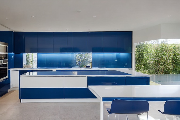 Intrahome Modena Craft 4 χρώμα Λακέ Πετρόλ έπιπλα κουζίνας 10 Μέτρα συνολικα τρέχον μέτρα Intrahome-65650358