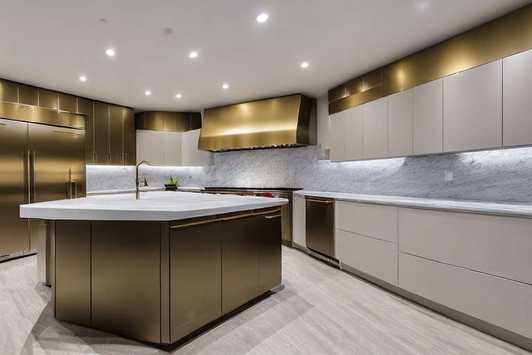 Intrahome Modena Pro 4 χρώμα Βουρτσιστό Χρυσό έπιπλα κουζίνας 10 Μέτρα συνολικα τρέχον μέτρα Intrahome-65650354
