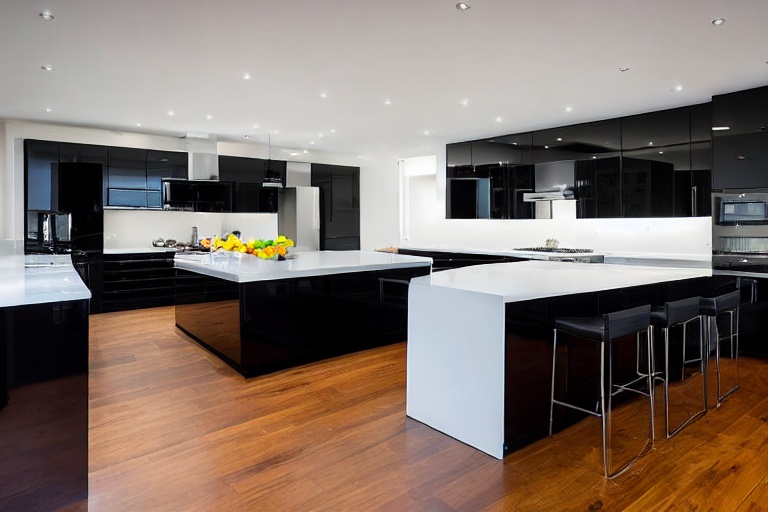 Intrahome Napoli Select 4 χρώμα Λακέ Μαύρο Γυαλιστερό έπιπλα κουζίνας 10 Μέτρα συνολικα τρέχον μέτρα Intrahome-65650323