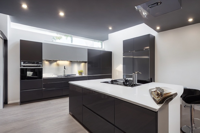 Intrahome Roma Select 4 χρώμα Λακέ Γκρι Σκούρο έπιπλα κουζίνας 10 Μέτρα συνολικα τρέχον μέτρα Intrahome-65650303