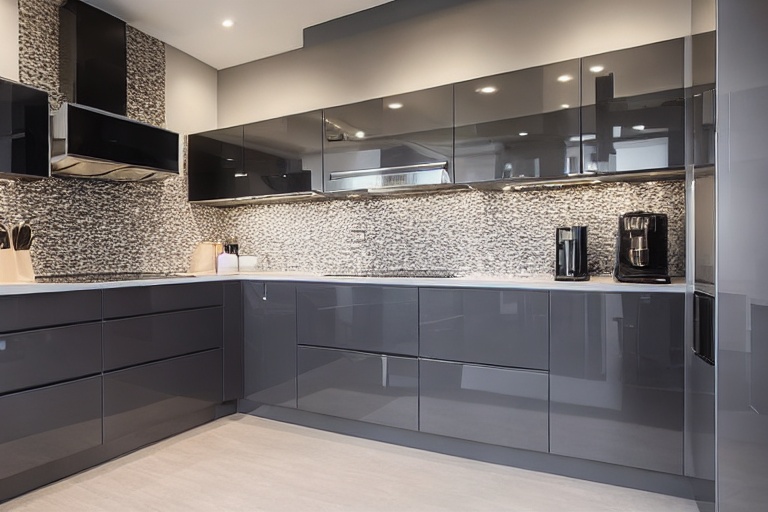 Intrahome Roma Signature 4 χρώμα Λακέ Γκρι Μεσαίο έπιπλα κουζίνας 10 Μέτρα συνολικα τρέχον μέτρα Intrahome-65650302