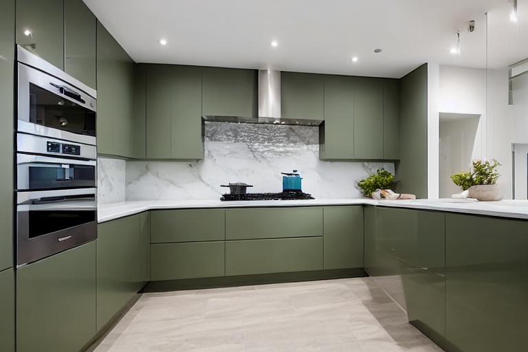 Intrahome Aurora Prime 4 χρώμα Λακέ Σάλβια έπιπλα κουζίνας 10 Μέτρα συνολικα τρέχον μέτρα Intrahome-65650292