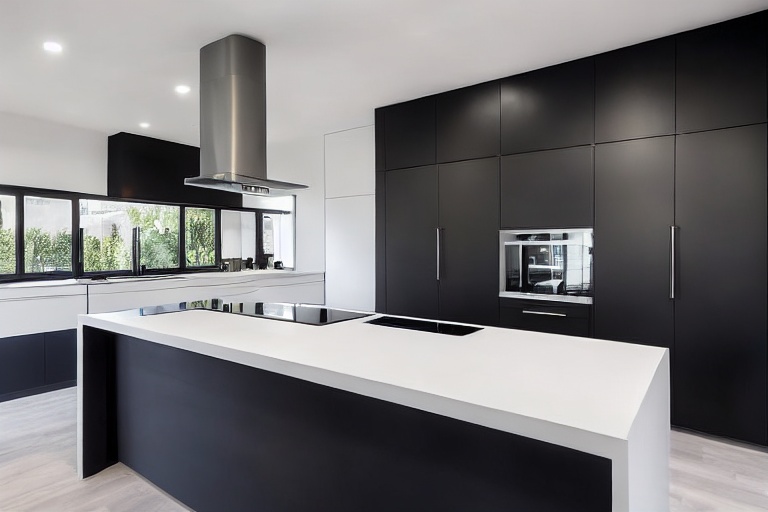 Intrahome Aurora One 4 χρώμα Μαύρο Μεταλλικό Ματ έπιπλα κουζίνας 10 Μέτρα συνολικα τρέχον μέτρα Intrahome-65650275
