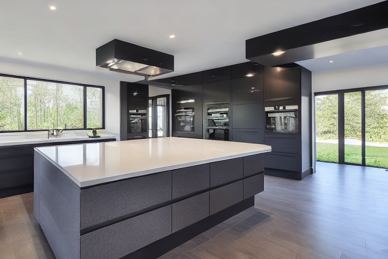 Intrahome Luna Design 4 χρώμα Λακέ Ανθρακί έπιπλα κουζίνας 10 Μέτρα συνολικα τρέχον μέτρα Intrahome-65650268