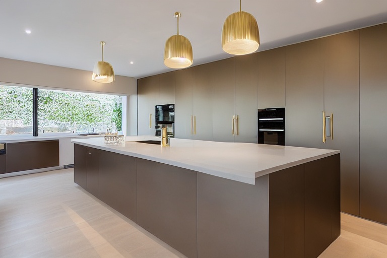 Intrahome Luna Elegance 4 χρώμα Βουρτσιστό Χρυσό έπιπλα κουζίνας 10 Μέτρα συνολικα τρέχον μέτρα Intrahome-65650259