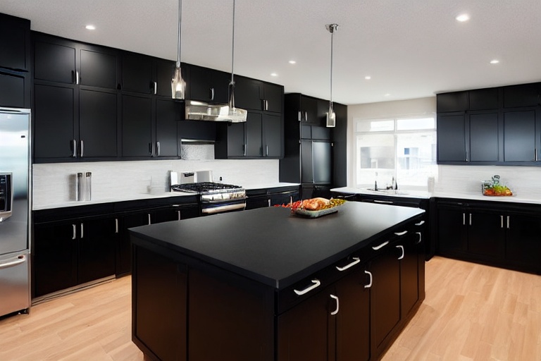 Intrahome Aria Style 4 χρώμα Λακέ Μαύρο Ματ έπιπλα κουζίνας 10 Μέτρα συνολικα τρέχον μέτρα Intrahome-65650229