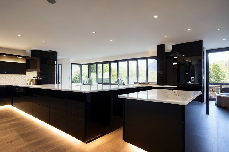 Intrahome Aria Living 4 χρώμα Λακέ Μαύρο Ματ έπιπλα κουζίνας 10 Μέτρα συνολικα τρέχον μέτρα Intrahome-65650226