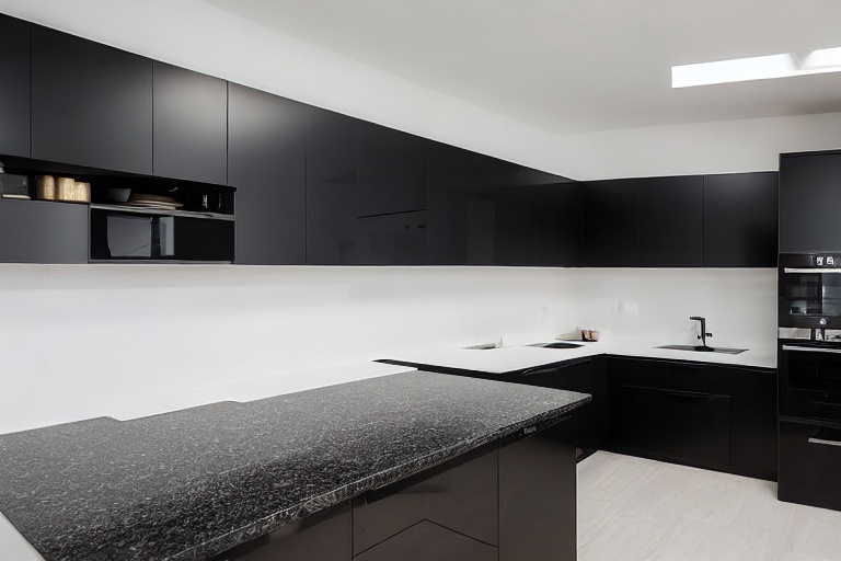 Intrahome Elite Living 4 χρώμα Λακέ Μαύρο Ματ έπιπλα κουζίνας 10 Μέτρα συνολικα τρέχον μέτρα Intrahome-65650206