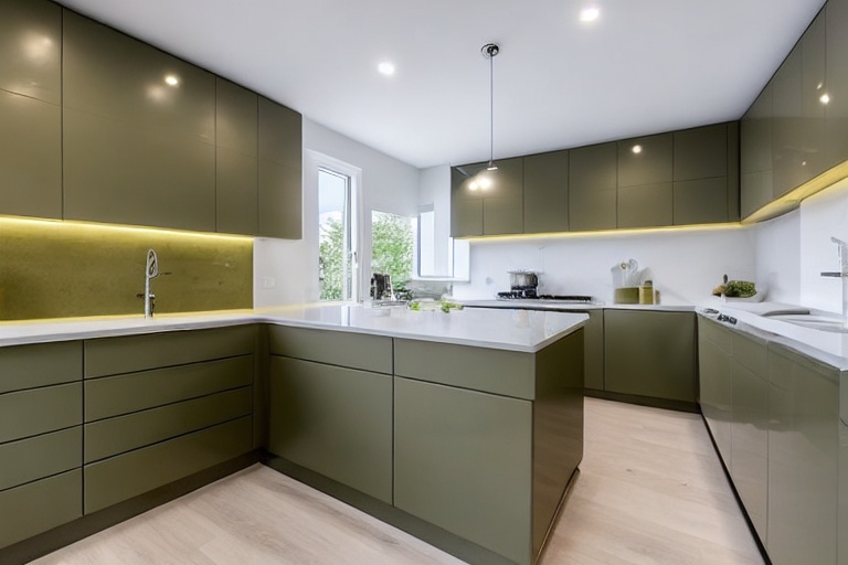 Intrahome Urban Style 4 χρώμα Λακέ Λαδί έπιπλα κουζίνας 10 Μέτρα συνολικα τρέχον μέτρα Intrahome-65650169