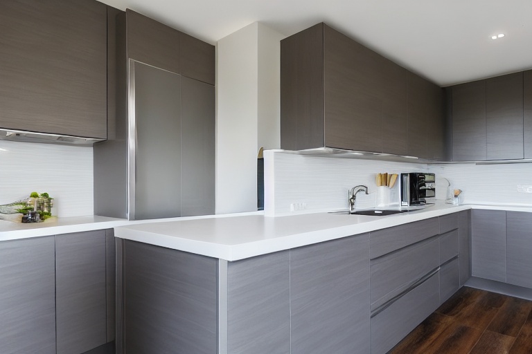 Intrahome Urban Craft 4 χρώμα Λακέ Γκρι Ανοιχτό έπιπλα κουζίνας 10 Μέτρα συνολικα τρέχον μέτρα Intrahome-65650158