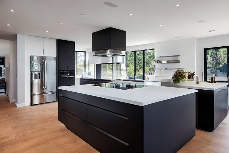 Intrahome Scandi Smart 4 χρώμα Μαύρο Μεταλλικό Ματ έπιπλα κουζίνας 10 Μέτρα συνολικα τρέχον μέτρα Intrahome-65650096