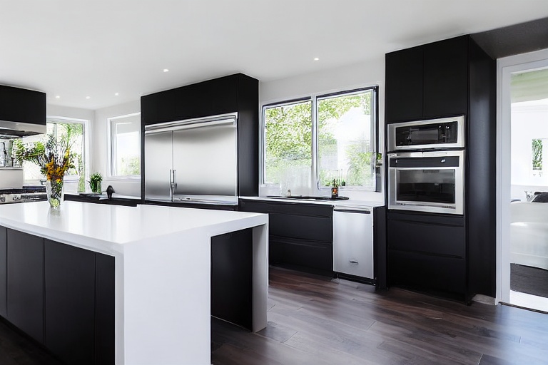 Intrahome Scandi Lux 4 χρώμα Μαύρο Μεταλλικό Ματ έπιπλα κουζίνας 10 Μέτρα συνολικα τρέχον μέτρα Intrahome-65650093
