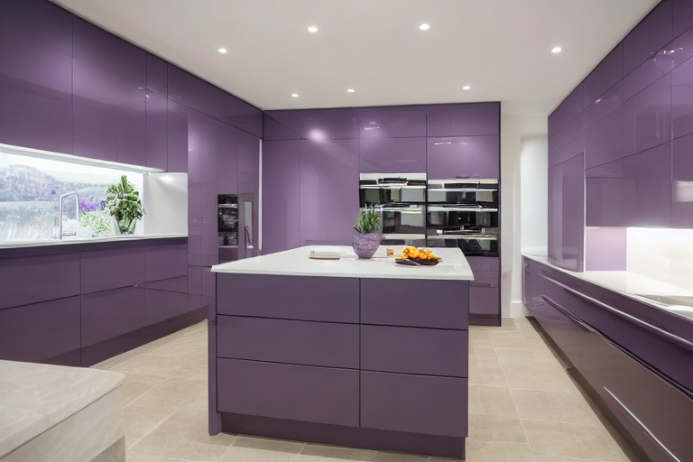 Intrahome Aster Plus 4 χρώμα Λακέ Λεβάντα έπιπλα κουζίνας 10 Μέτρα συνολικα τρέχον μέτρα Intrahome-65650091