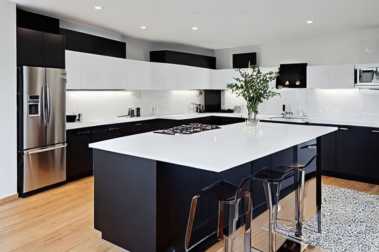 Intrahome Aster Concept 4 χρώμα Νησί Μαύρο & Λευκό Περίμετρος έπιπλα κουζίνας 10 Μέτρα συνολικα τρέχον μέτρα Intrahome-65650081