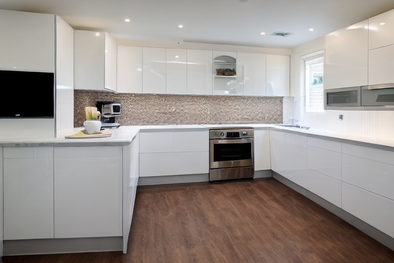 Intrahome Venezia Plus 4 χρώμα Λακέ Λευκό Γυαλιστερό έπιπλα κουζίνας 10 Μέτρα συνολικα τρέχον μέτρα Intrahome-65650051