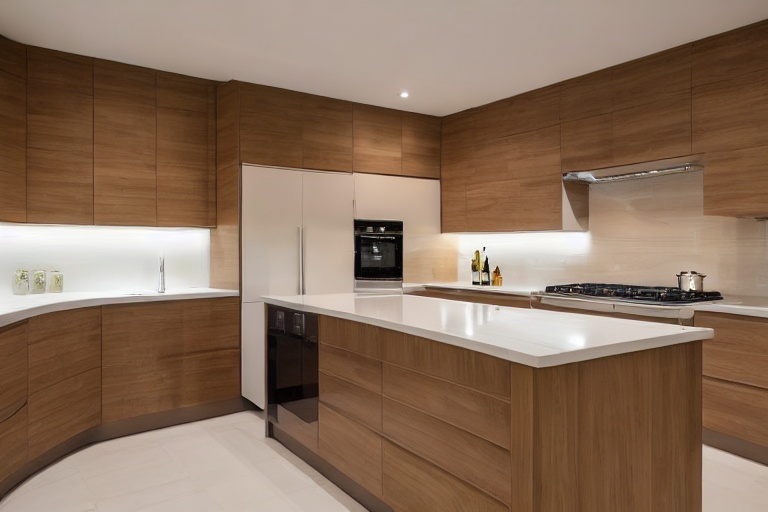 Intrahome Venezia Modern 4 χρώμα Καπλαμάς Φυσική Δρυς έπιπλα κουζίνας 10 Μέτρα συνολικα τρέχον μέτρα Intrahome-65650044
