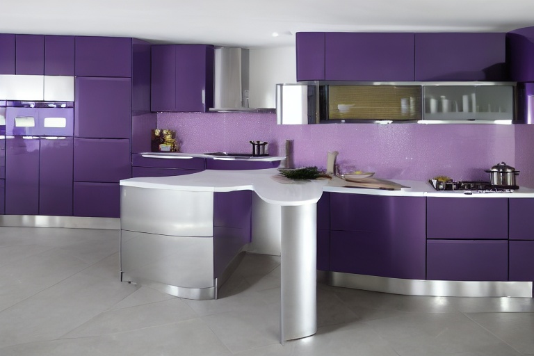 Intrahome Venezia Signature 4 χρώμα Λακέ Λεβάντα έπιπλα κουζίνας 10 Μέτρα συνολικα τρέχον μέτρα Intrahome-65650042