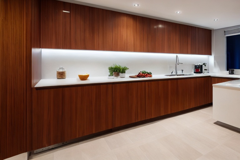Intrahome Venezia Concept 4 χρώμα Καπλαμάς Teak έπιπλα κουζίνας 10 Μέτρα συνολικα τρέχον μέτρα Intrahome-65650041