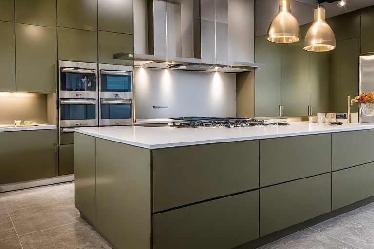 Intrahome Riviera Prime 4 χρώμα Λακέ Λαδί έπιπλα κουζίνας 10 Μέτρα συνολικα τρέχον μέτρα Intrahome-65650032