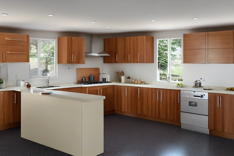 Intrahome Riviera Design 4 χρώμα Κρεμ Πάνω & Ξύλο Κάτω έπιπλα κουζίνας 10 Μέτρα συνολικα τρέχον μέτρα Intrahome-65650028
