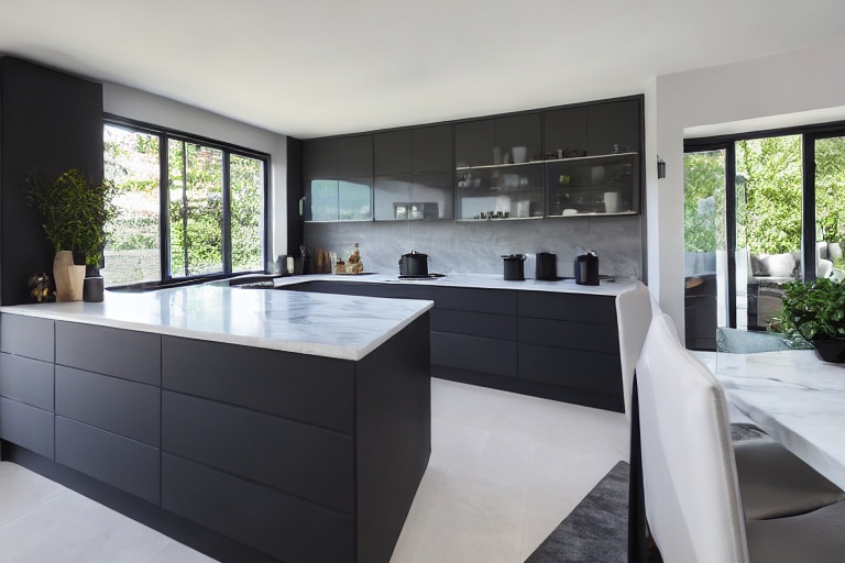 Intrahome Riviera One 4 χρώμα Λακέ Ανθρακί έπιπλα κουζίνας 10 Μέτρα συνολικα τρέχον μέτρα Intrahome-65650015