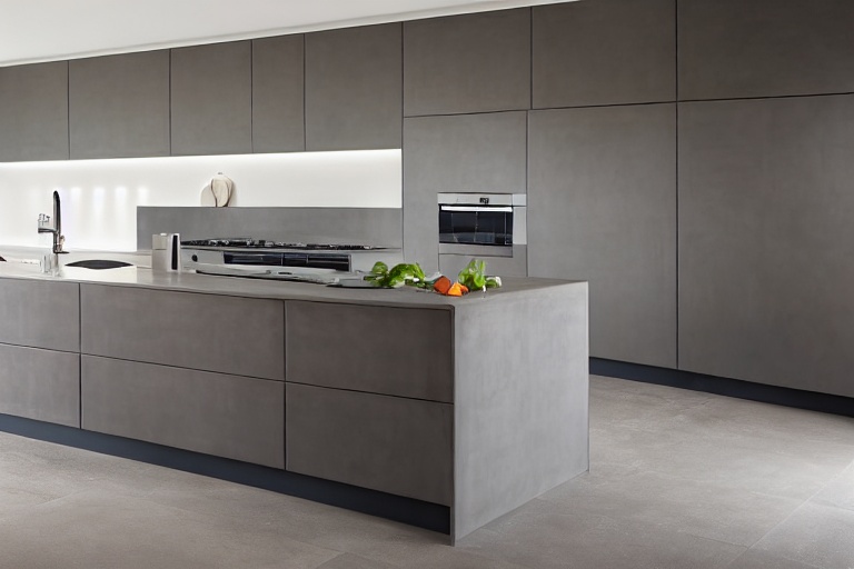 Intrahome Riviera Pro 4 χρώμα Εφέ Τσιμέντου έπιπλα κουζίνας 10 Μέτρα συνολικα τρέχον μέτρα Intrahome-65650014
