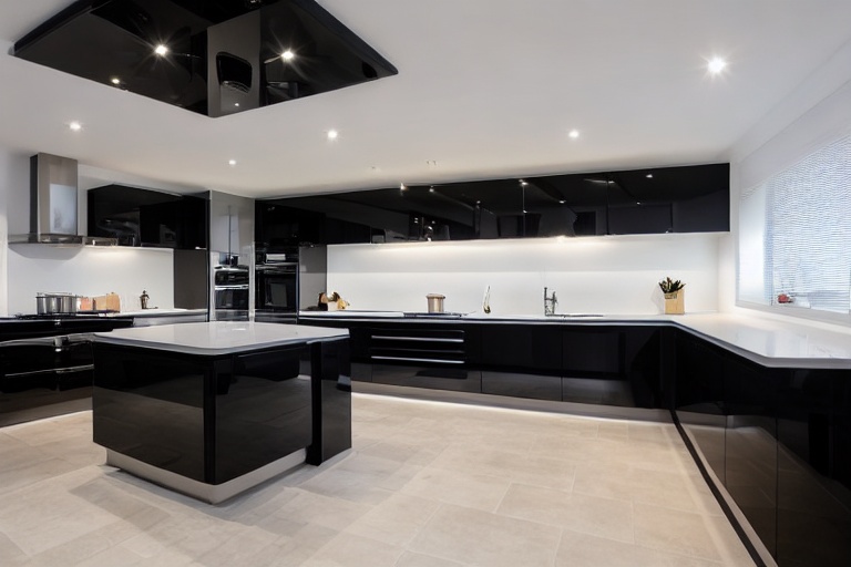 Intrahome Toscana Style 4 χρώμα Λακέ Μαύρο Γυαλιστερό έπιπλα κουζίνας 10 Μέτρα συνολικα τρέχον μέτρα Intrahome-65650009