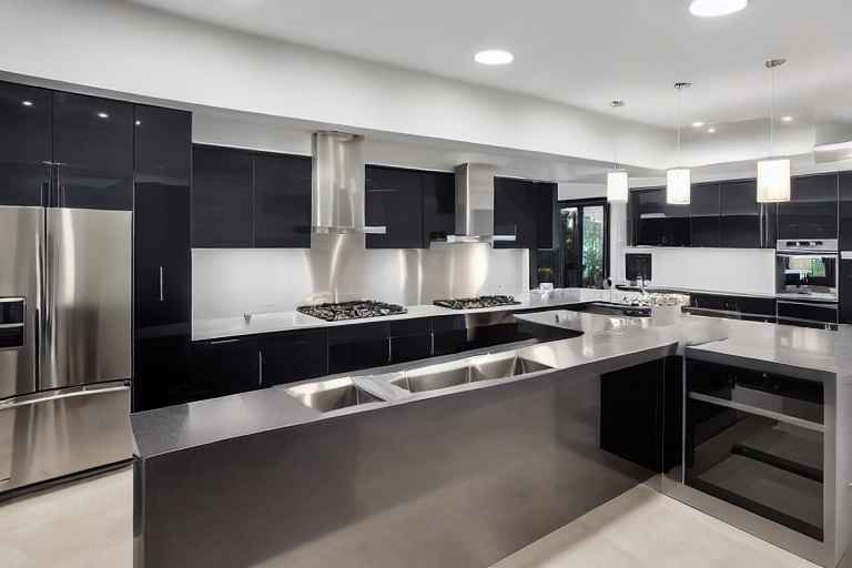 Intrahome Toscana Home 4 χρώμα Γυαλιστερό Ανοξείδωτο έπιπλα κουζίνας 10 Μέτρα συνολικα τρέχον μέτρα Intrahome-65650007