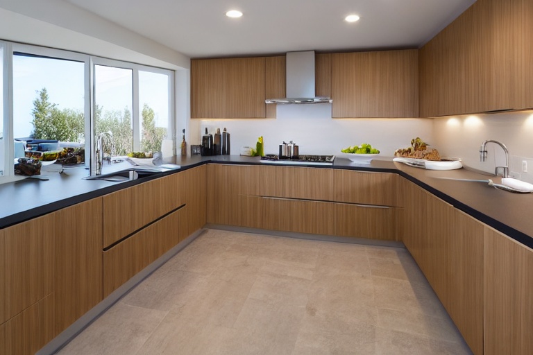 Intrahome Toscana Living 4 χρώμα Καπλαμάς Δρυς Ανοιχτή έπιπλα κουζίνας 10 Μέτρα συνολικα τρέχον μέτρα Intrahome-65650006