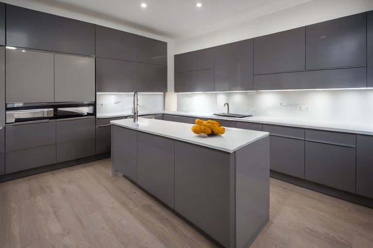 Intrahome Valencia Modern 4 χρώμα Λακέ Γκρι Ανοιχτό έπιπλα κουζίνας 10 Μέτρα συνολικα τρέχον μέτρα Intrahome-65649984