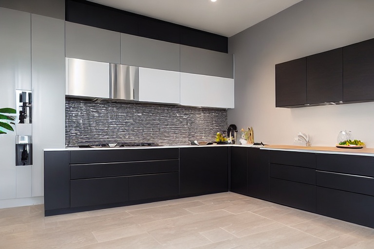 Intrahome Valencia Select 4 χρώμα Μαύρο Ματ Πάνω & Δρυς Κάτω έπιπλα κουζίνας 10 Μέτρα συνολικα τρέχον μέτρα Intrahome-65649983