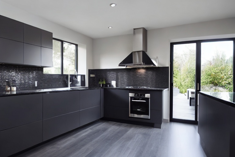 Intrahome Valencia Concept 4 χρώμα Λακέ Γκρι Σκούρο έπιπλα κουζίνας 10 Μέτρα συνολικα τρέχον μέτρα Intrahome-65649981