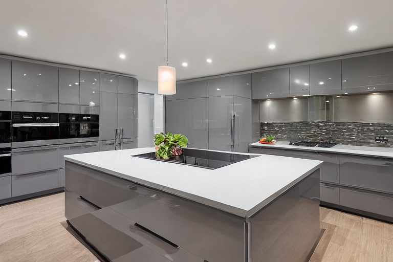 Intrahome Monaco Living 4 χρώμα Λακέ Γκρι Μεσαίο έπιπλα κουζίνας 10 Μέτρα συνολικα τρέχον μέτρα Intrahome-65649966