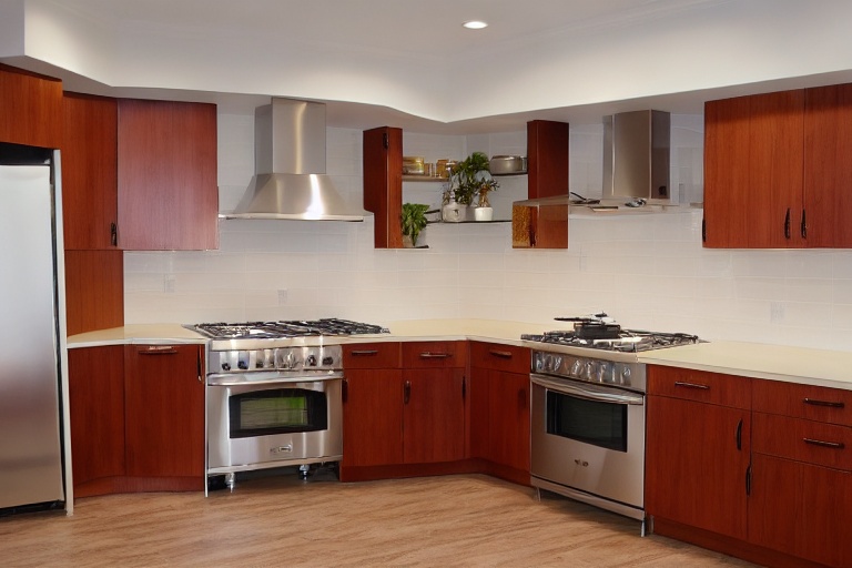 Intrahome Athena Plus 4 χρώμα Κρεμ Πάνω & Ξύλο Κάτω έπιπλα κουζίνας 10 Μέτρα συνολικα τρέχον μέτρα Intrahome-65649931