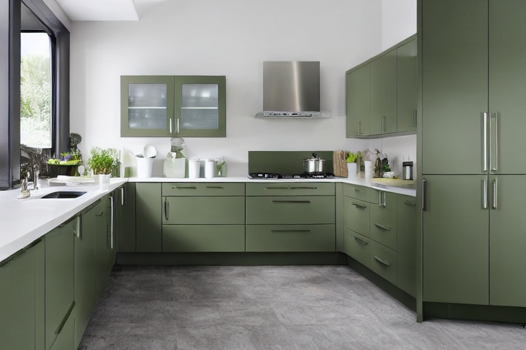 Intrahome Iris Living 4 χρώμα Λακέ Σάλβια έπιπλα κουζίνας 10 Μέτρα συνολικα τρέχον μέτρα Intrahome-65649886