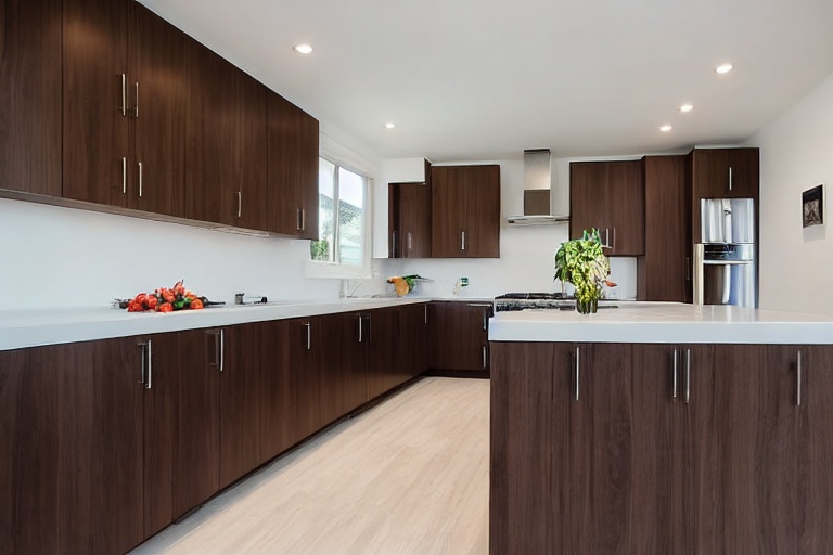 Intrahome Iris Modern 4 χρώμα Καπλαμάς Καρυδιά Σκούρα έπιπλα κουζίνας 10 Μέτρα συνολικα τρέχον μέτρα Intrahome-65649884