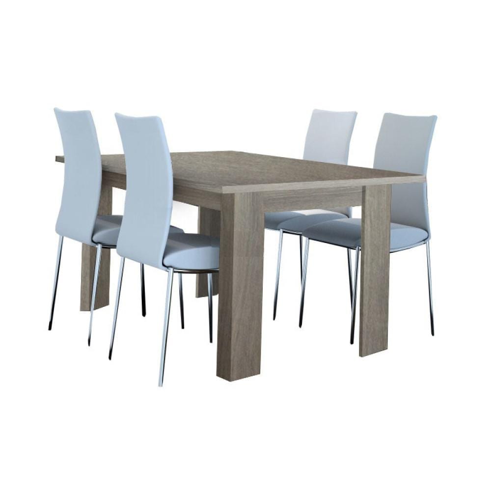 Intrahome Τραπέζι Almira Collection 957 - 120+40x72x78ΣταχτίIntrahome-E5465533